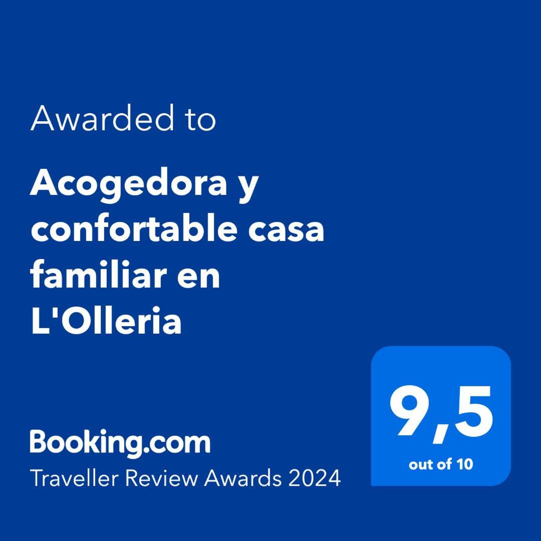 Acogedora Y Confortable Casa Familiar En L'Ollería מראה חיצוני תמונה